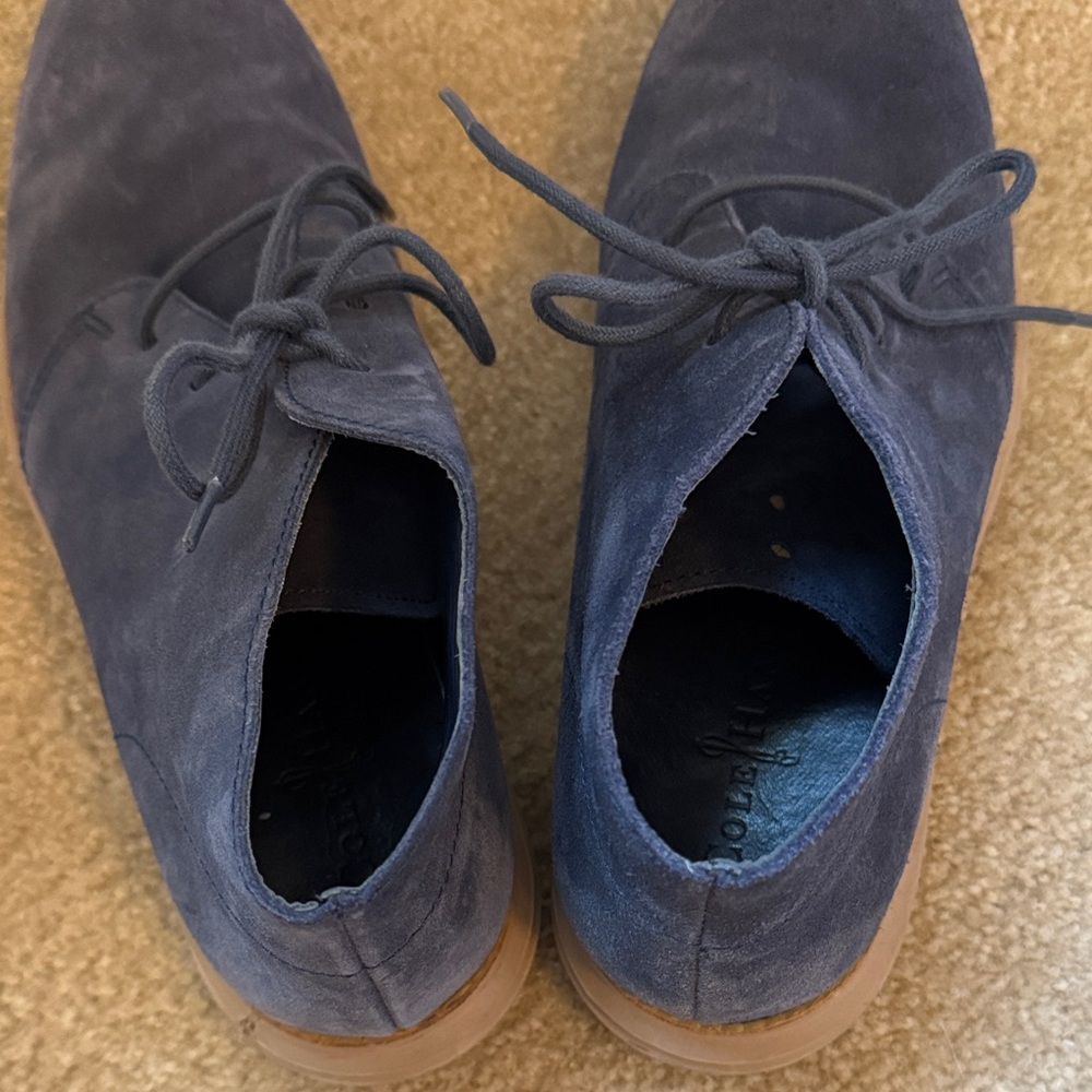 Cole Haan Dark Blue Suede Chukka Boots - Picture 5 of 5